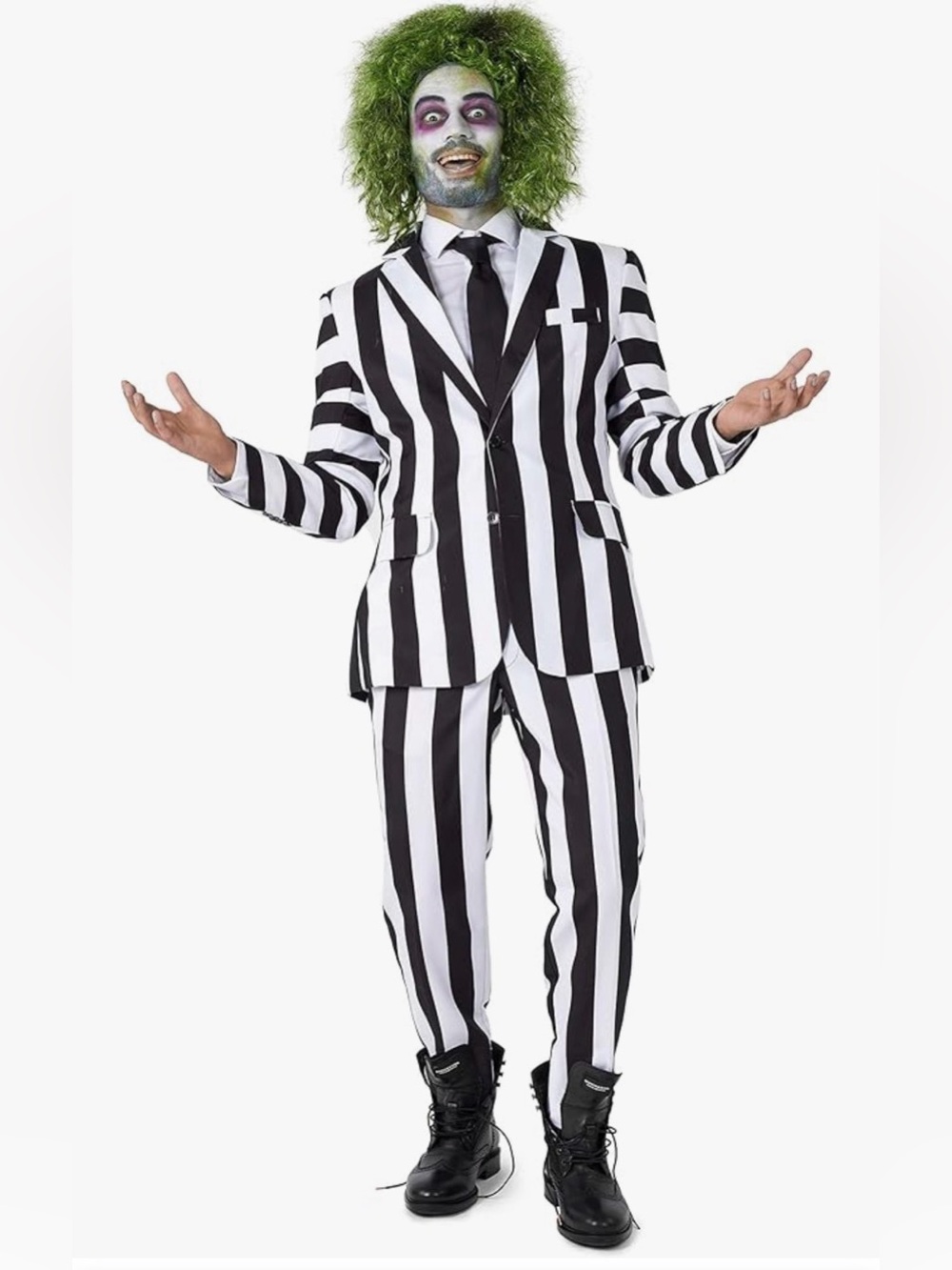 Mens Beetle Juice costume brand new in package READ DESCRIPTION ❌
